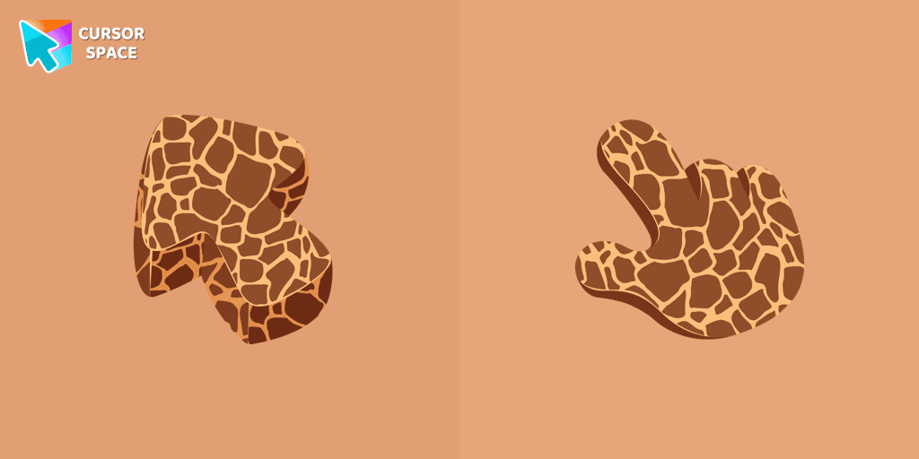 Giraffe Texture cursor cursor pack
